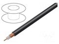 Wire: coaxial; RG59; wire; Cu; 0.26mm2; PVC; black; 2kVAC; 100m TASKER TAS-RG59-EXTRA