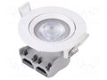 Lamp: LED spotlight; 220/240VAC; 5W; neutral white; 36°; 4000K TUNGSRAM 93100527