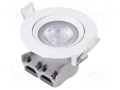 Lamp: LED spotlight; 5W; 220/240VAC; neutral white; 36°; 4000K TUNGSRAM 93100527