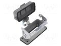 Enclosure for connectors: HDC; straight; size D10A; with latch DEGSON ELECTRONICS D10A-BK-1L-CV