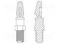 PCB distance; polyamide 66; L: 6.4mm; screwed rod,snap fastener DREMEC DR8G505V41158