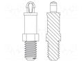 PCB distance; polyamide 66; L: 3.2mm; screwed rod,snap fastener DREMEC DR8G506V41233