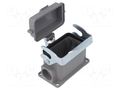 Enclosure for connectors: HDC; angled; size D10B; with latch DEGSON ELECTRONICS D10B-SF-1L-CV-M25