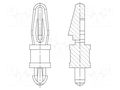PCB distance; polyamide 66; L: 7.9mm; latch/latch; natural DREMEC DR8G811V40930