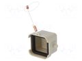 Size D3A; for latch; polycarbonate; UL94V-0; IP65; 21x21mm; grey DEGSON ELECTRONICS D3A.P-CV-2G
