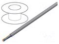 Wire; U/UTP; 4x2x26AWG; 5e; stranded; Cu; Insulation: PVC; grey; 100m GOOBAY U/UTP5E-FCU-100