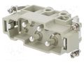 Connector: HDC; contact insert; male; DK; PIN: 6; 2+PE,4+PE; UL94V-0 DEGSON ELECTRONICS DK-4/2-M