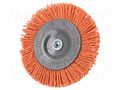 Wheel brush; 75mm; hexagonal; 1/4"; wire; Plating: polyamide WOLFCRAFT WF1500000
