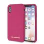 Karl Lagerfeld Silicone iPhone X/Xs Hardcase - Fuchsia, Karl Lagerfeld 3700740435595 3700740435595