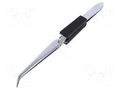 Tweezers; 160mm; Blades: curved; Blade tip shape: flat KNIPEX KNP.929590
