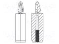 PCB distance; polyamide 66; L: 15mm; screwed fole,snap fastener DREMEC DR8G501V41284
