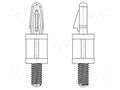 PCB distance; polyamide 66; L: 25.4mm; screwed rod,snap fastener DREMEC DR8G515V41155