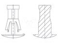 Assembly stud; polyamide 66; L: 7.8mm; snap fastener; natural DREMEC DR8G820V41344