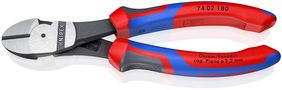 KNIPEX 74 02 180 High Leverage Diagonal Cutter with comfort handles black atramentized 180 mm 74 02 180 4003773023074