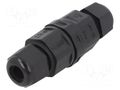 Connector: AC supply; coupler; 250V; 5A; IP67; screw terminal CONNFLY DS1110-28-2BBN