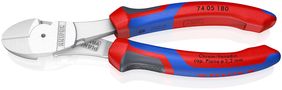 KNIPEX 74 05 180 High Leverage Diagonal Cutter with comfort handles chrome-plated 180 mm 74 05 180 4003773022978