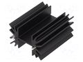Heatsink: extruded; H; TO220; black; L: 41.9mm; W: 50.8mm; H: 25.4mm Wakefield Thermal 657-20ABPE