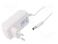 Power supply: switching; mains,plug-in; 12VDC; 0.5A; 6W; 80.14% POS POSB12050A-WH