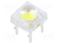 LED Super Flux; white cold; oval; 7.62x7.62mm; 10000÷12000mcd OPTOSUPPLY OSW47LZ281P