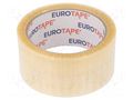 Packing tapes; L: 60m; Width: 48mm; synthetic caoutchouc EUROTAPE DALPO-48/66Y/BEZ