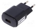 Power supply: switching; mains,plug-in; 5VDC; 1A; 5W; Out: USB CELLEVIA POWER CLW-0505-W2E-USB-B