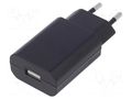 Power supply: switching; mains,plug-in; 5VDC; 1A; 5W; Out: USB CELLEVIA POWER CLW-0505-EB-BK