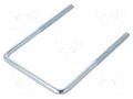 U-bolt; C; 1.25; steel; zinc; Thread len: 70mm; Int.width: 89mm DROMET D-CBTC..8..89.141