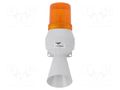 Signaller: lighting-sound; 24VDC; bulb BA15D; orange; IP43; KLL AUER SIGNAL 710111005