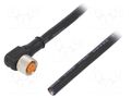Cable: for sensors/automation; M8; PIN: 4; angled; 5m; plug; 60VDC LUTRONIC 080504002-5M
