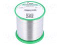 Tin; lead free; Sn99,3Cu0,7; 1mm; 500g; reel; 227°C; 3%; Flux: SW32 CYNEL SN99C-1.0/0.5