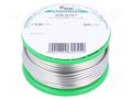Tin; lead free; Sn99,3Cu0,7; 2mm; 250g; reel; 227°C; 3%; Flux: SW32 CYNEL SN99C-2.0/0.25