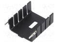 Heatsink: moulded; TO220; black; L: 30mm; W: 25.4mm; H: 12.7mm; screw Wakefield Thermal 287-1ABE