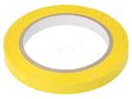 Tape: electrical insulating; W: 12mm; L: 66m; Thk: 0.06mm; yellow H-OLD HOLD-P.34-12-66/YL