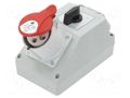 Switch socket; IP44; wall mount SPAMEL ZI02-R361