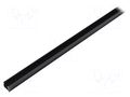 Profiles for LED modules; black; L: 2m; LINEA20; aluminium TOPMET TOP-LINEA20/BK-2M