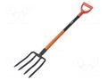 Digging fork; garden; L: 1200mm; W: 180mm; Handle mat: metal YATO YT-86805