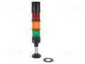 Signalling column; red/orange/green; LED; 230VAC; IP66; ABS; 60mm AUER SIGNAL ECO60-Q81