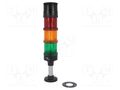 Signalling column; red/orange/green; LED; 24VDC; 24VAC; IP66; ABS AUER SIGNAL ECO70-Q31