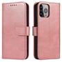 Magnet Case elegant bookcase type case with kickstand for iPhone 13 Pro Max pink, Hurtel 5907769334054 5907769334054