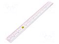 ESD; colourless; 300mm; Office Equipment: ruler STATICTEC PRT-STS1060