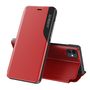 Eco Leather View Case elegant bookcase type case with kickstand for iPhone 13 mini red, Hurtel 5907769334474 5907769334474