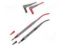 Test leads; Inom: 10A; Len: 1.2m; insulated; black,red; 2pcs. PEAKTECH PKT-TKS-4