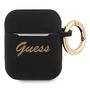 Guess GUA2SSSK AirPods cover black/black Silicone Vintage Script, Guess 3666339009960 3666339009960