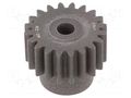 Spur gear; whell width: 35mm; Ø: 44mm; Number of teeth: 20; ZCL ELESA+GANTER ZCL-2.0-20