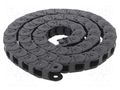 Cable chain; E2i.15; Bend.rad: 48mm; L: 1000mm; Int.height: 14.4mm IGUS E2I.15.13.048.0