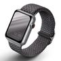 Uniq Aspen Braided Strap for Apple Watch 1/2/3/4/5/6/7/8/SE/SE2 40/38/41mm - Gray, UNIQ 8886463676387