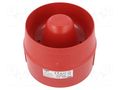 Signaller: sound; siren; 230VAC; 107dB; ES2; IP65; red; Ø105x84mm AUER SIGNAL C115600113