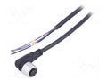 Cable: for sensors/automation; M12; PIN: 3; angled; 2m; plug; CL AUTONICS CLD3-2