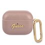 Guess GUAPSASMP AirPods Pro cover pink/pink Saffiano Script Metal Collection, Guess 3666339009823 3666339009823