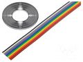 Wire: ribbon; 10x26AWG; 1.27mm; stranded; Cu; unshielded; PVC; 50V 3M 3811-10